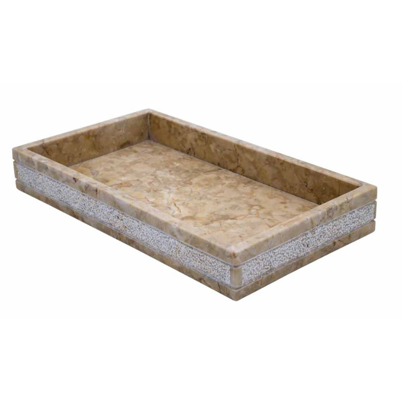 Highland Dunes Posh Rectangular Bath Vanity Countertop Organizer Bathroom Accessory Tray Wayfair